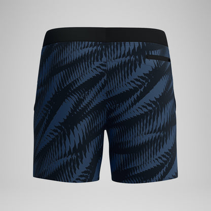 Speedo Print Volley Swim Shorts Black/Grey