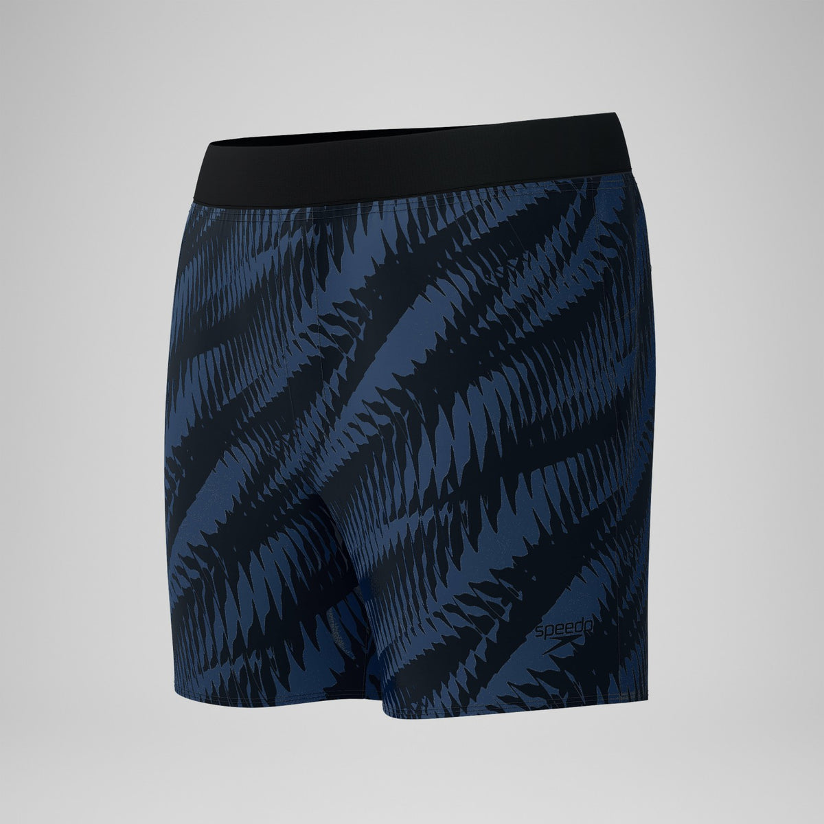 Speedo Print Volley Swim Shorts Black/Grey