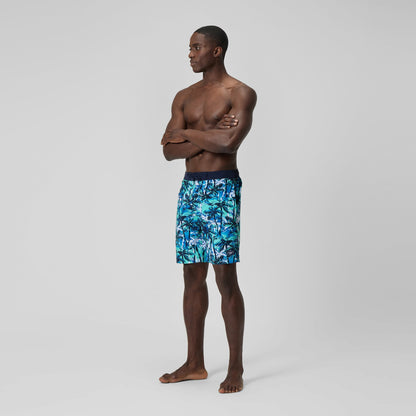 Speedo Printed Bondi Swim Shorts Blue