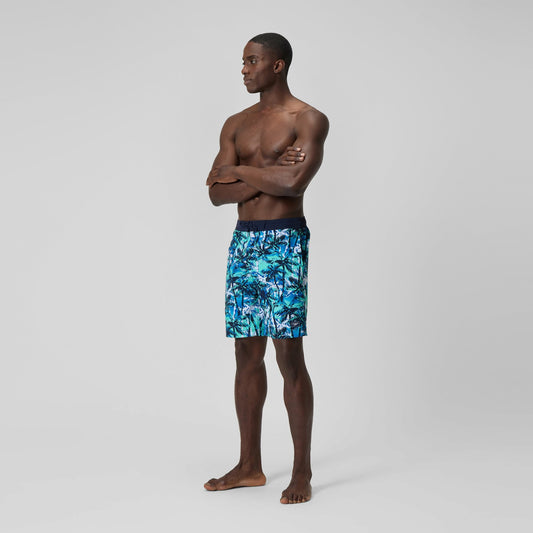 Speedo Printed Bondi Swim Shorts Blue