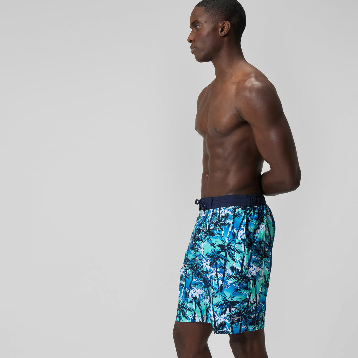 Speedo Printed Bondi Swim Shorts Blue