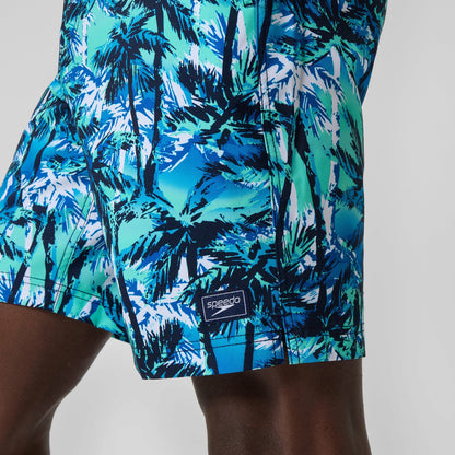 Speedo Printed Bondi Swim Shorts Blue