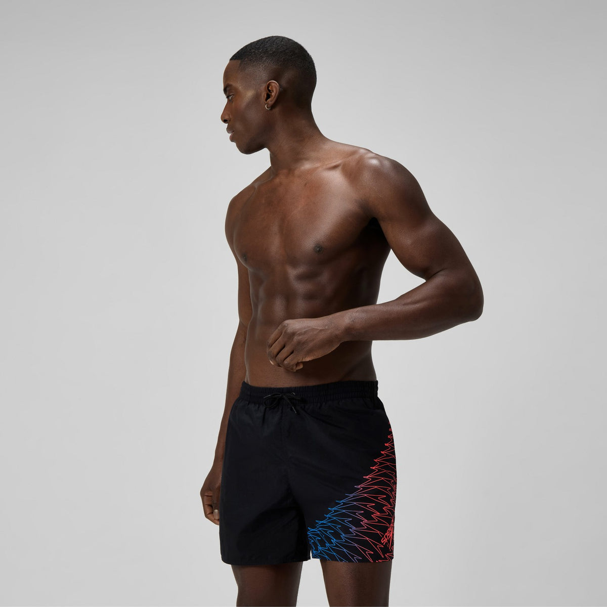 Speedo Medley Logo Swim Shorts Black/Orange