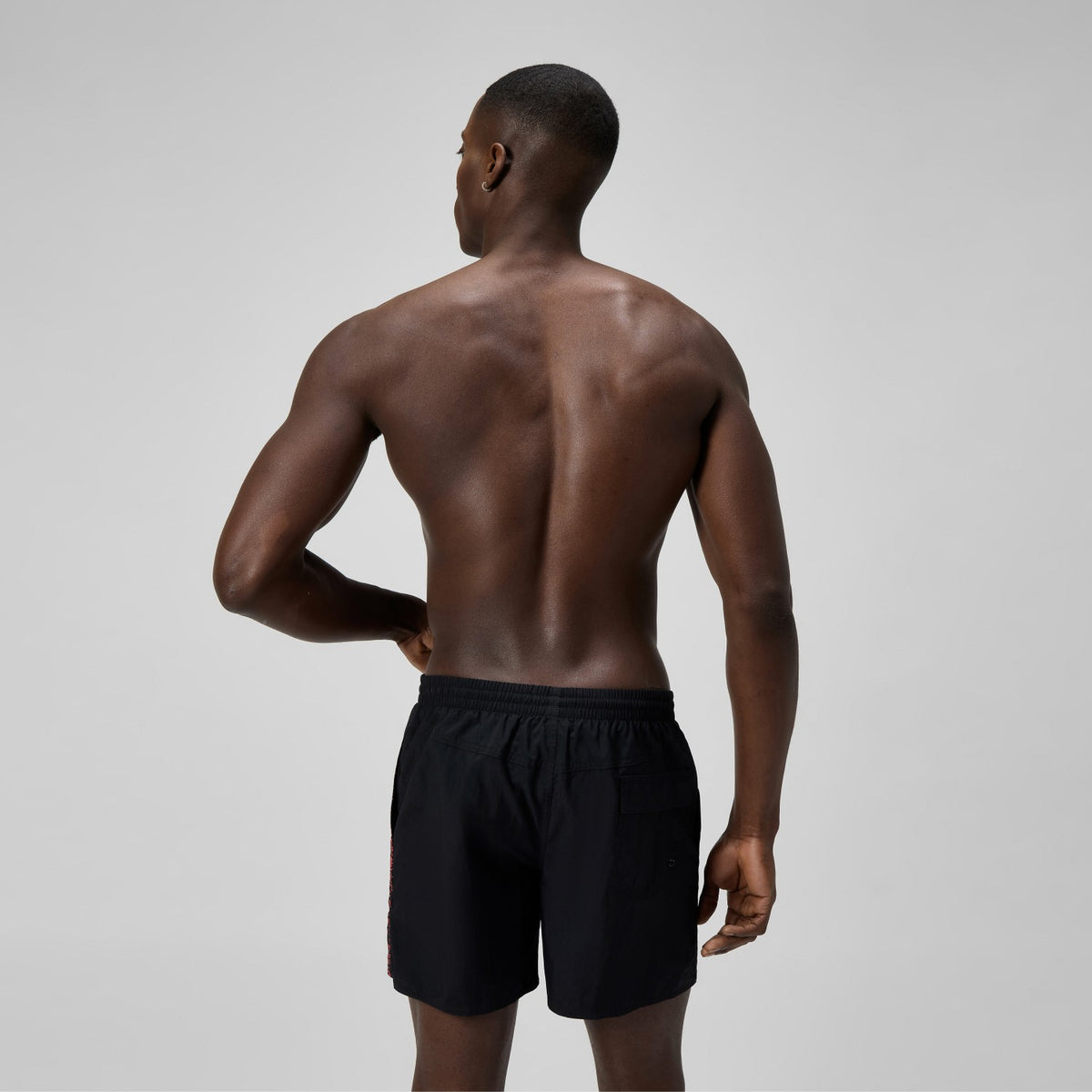 Speedo Medley Logo Swim Shorts Black/Orange