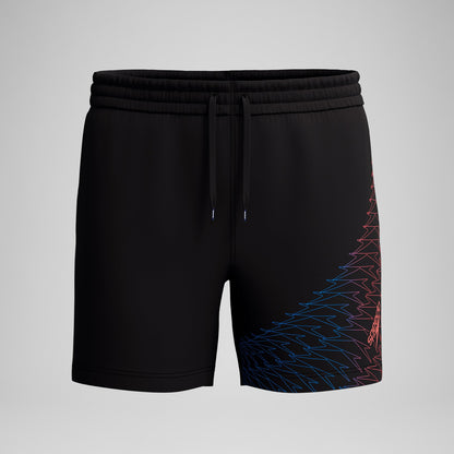 Speedo Medley Logo Swim Shorts Black/Orange