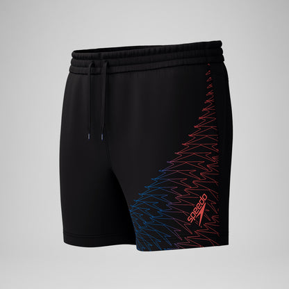 Speedo Medley Logo Swim Shorts Black/Orange