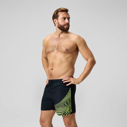 Speedo HyperBoom Splice Swim Shorts Black/Yellow
