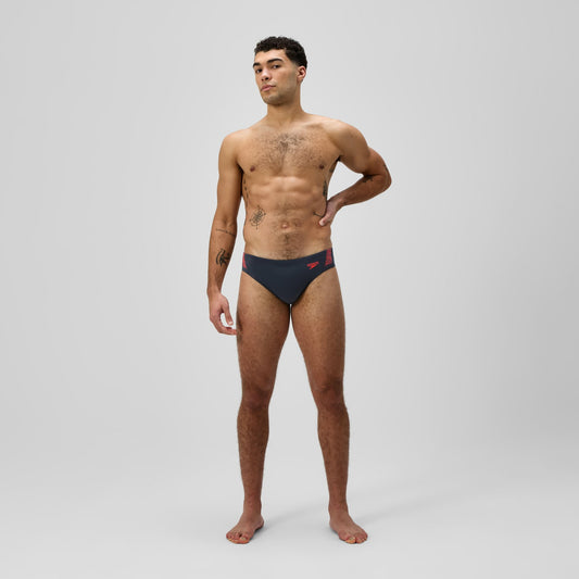 Speedo Hyperboom Splice Brief Grey/Red