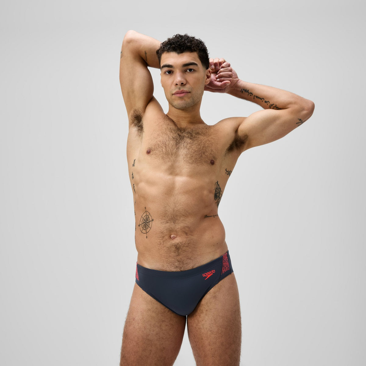Speedo Hyperboom Splice Brief Grey/Red