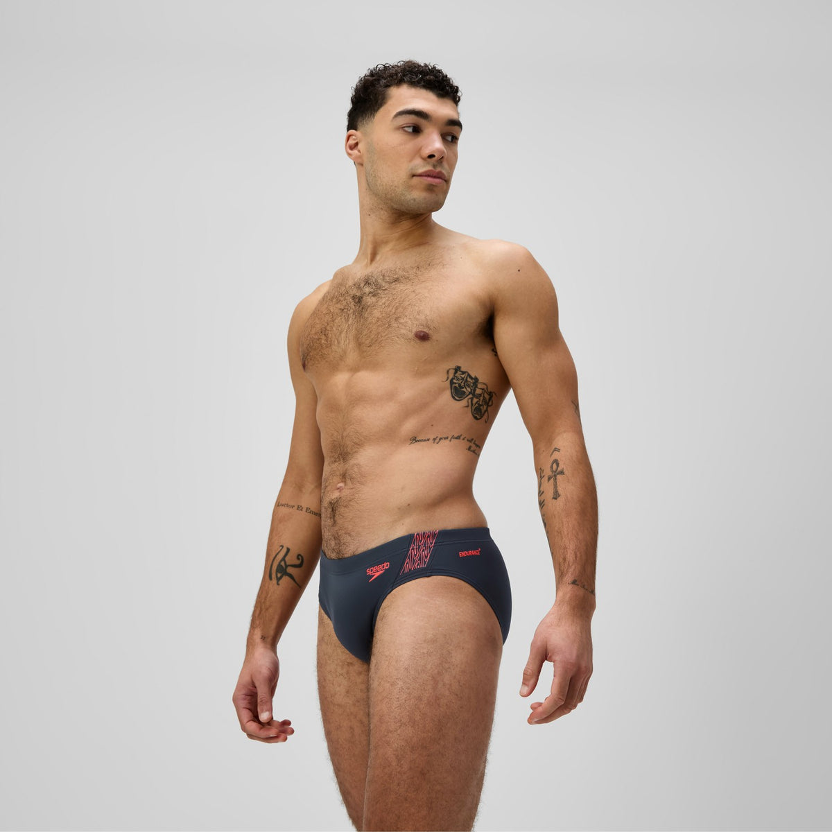 Speedo Hyperboom Splice Brief Grey/Red