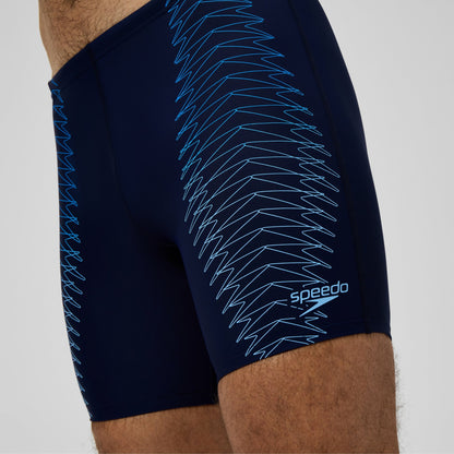 Speedo Duo Logo Logo Print Mid Jammer Navy/Blue