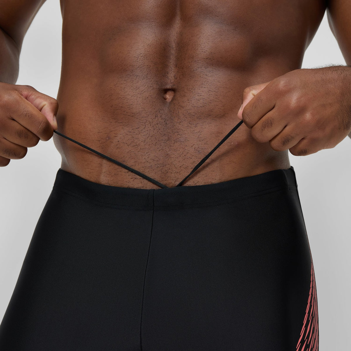 Speedo Medley Logo Jammer Black/Coral