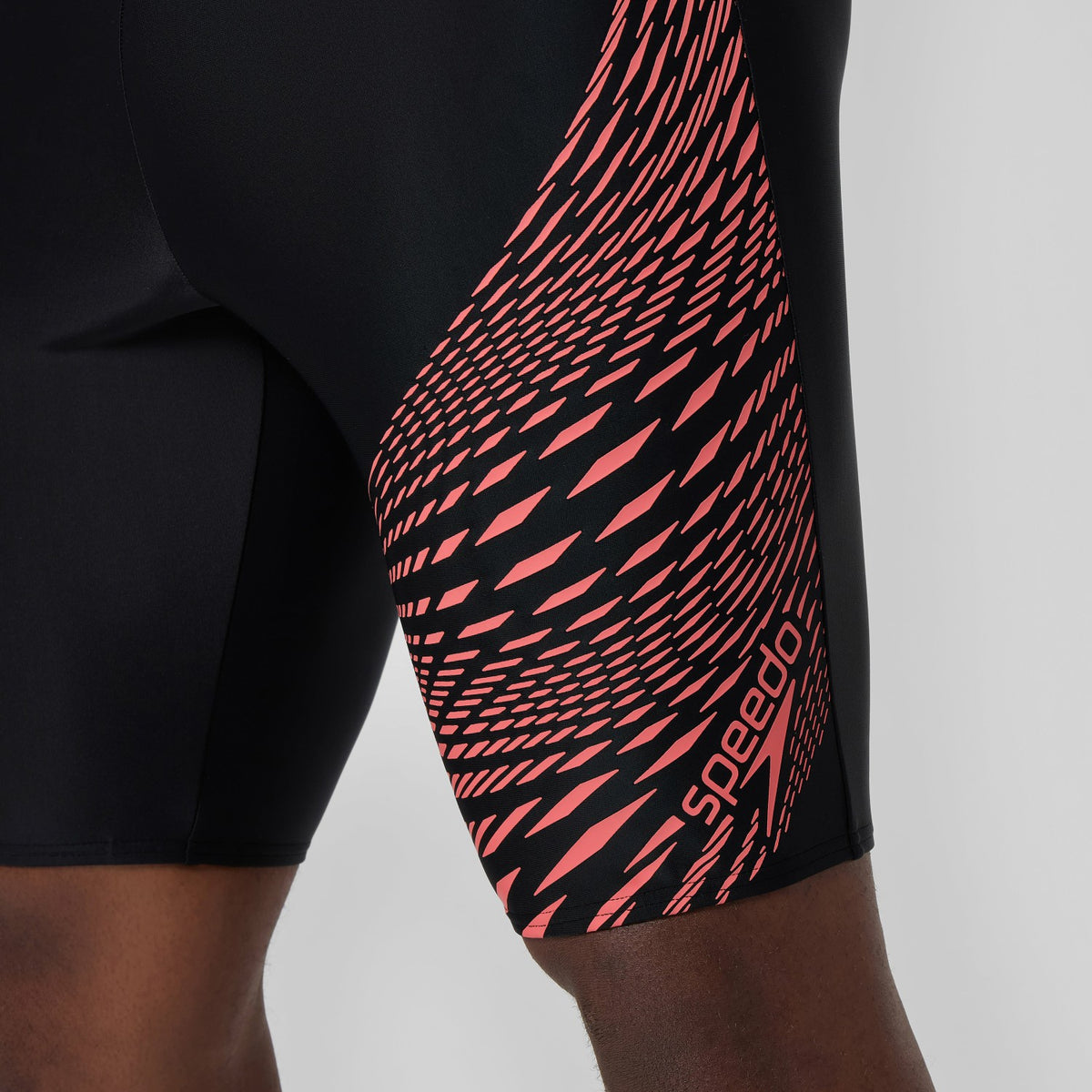 Speedo Medley Logo Jammer Black/Coral