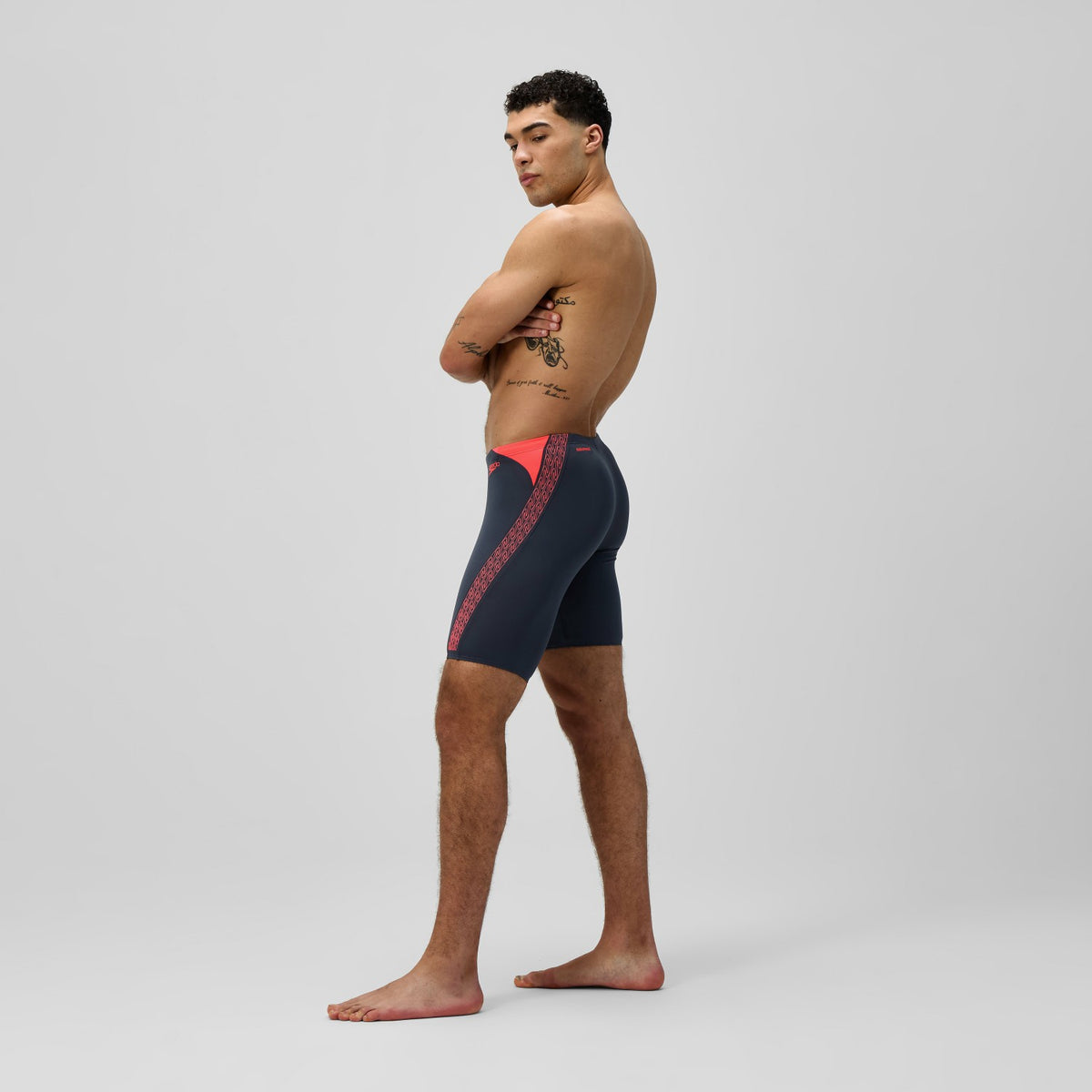 Speedo Hyperboom Splice Jammer Grey/Orange