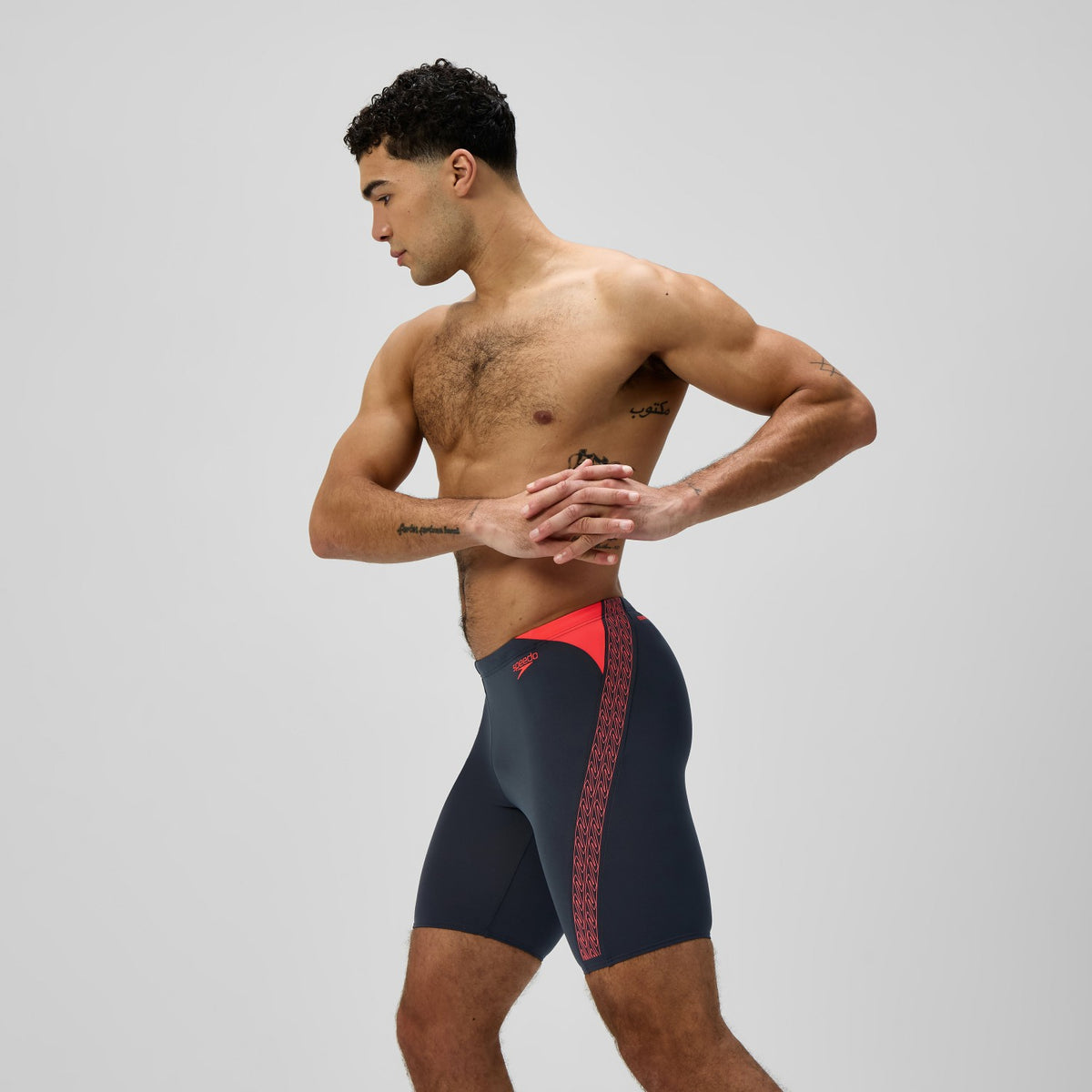 Speedo Hyperboom Splice Jammer Grey/Orange