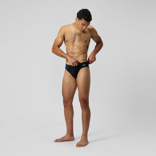 Speedo Tech Panel Brief Black/Blue