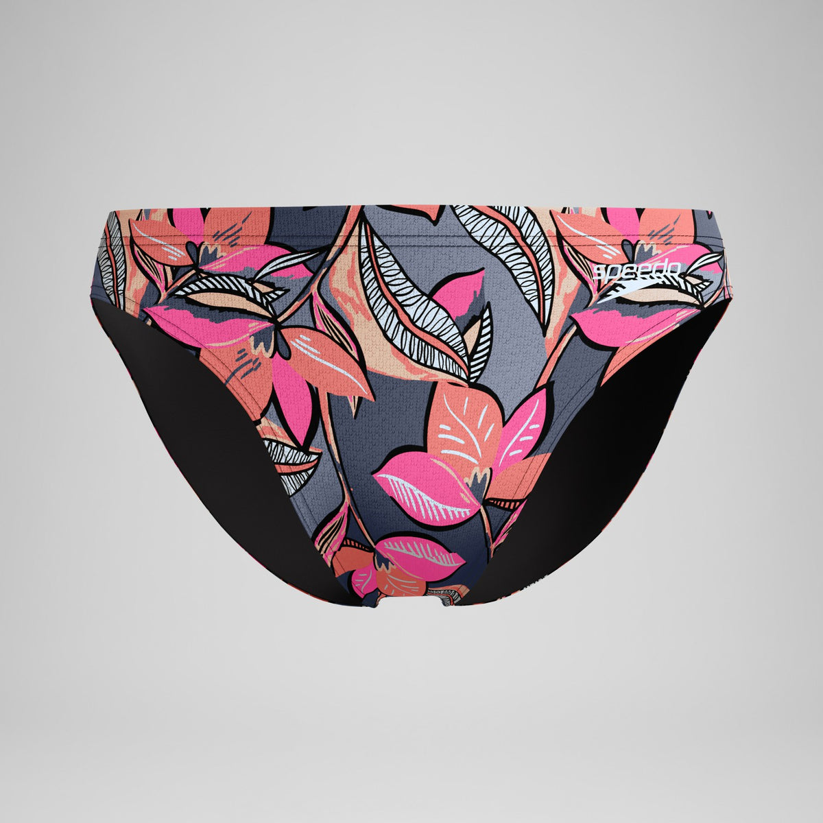 Speedo Beachstar Printed Brief Coral/Grey