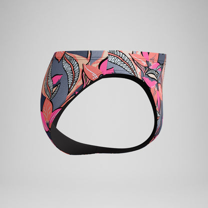 Speedo Beachstar Printed Brief Coral/Grey