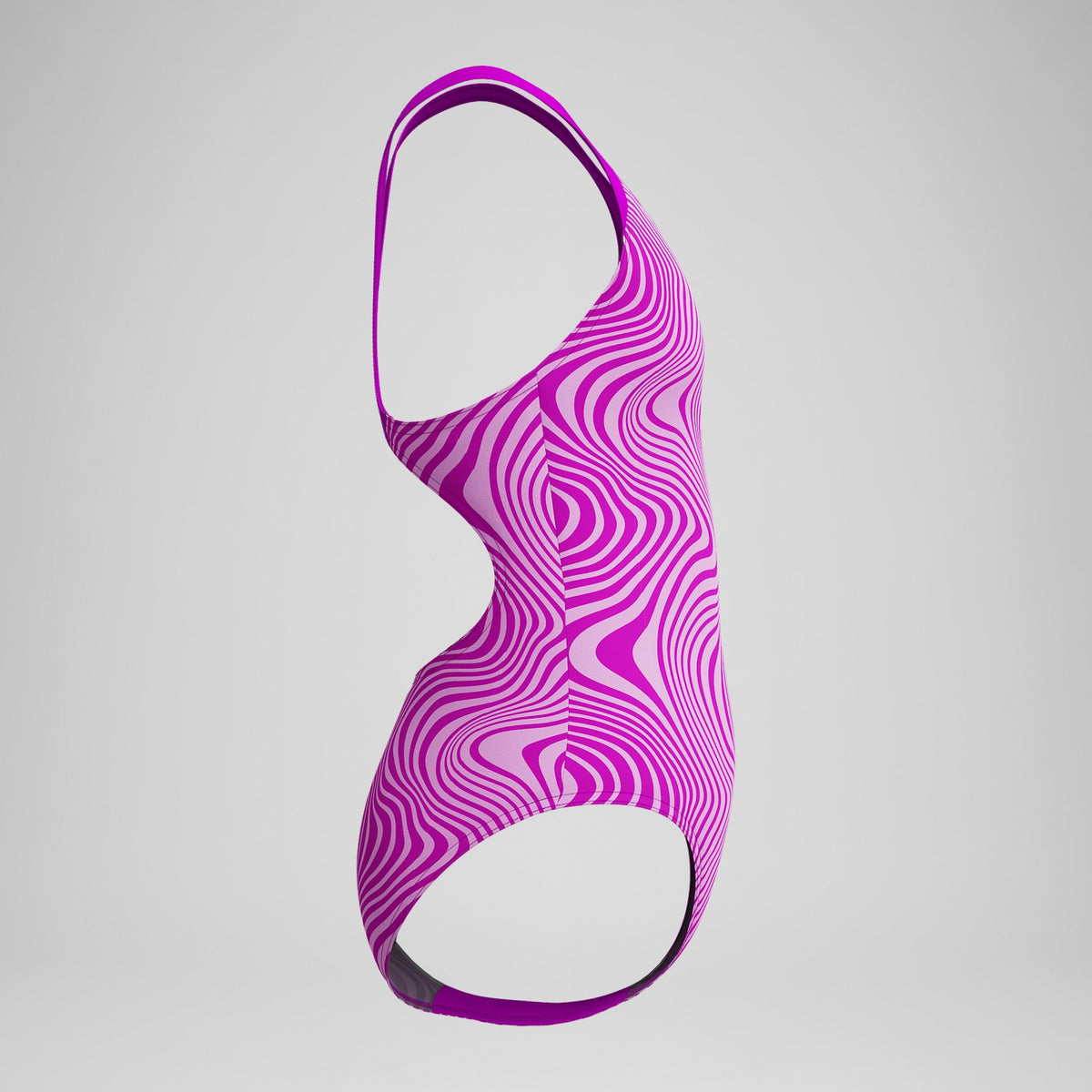 Speedo Girls' Digital Printed Splashback Swimsuit Pink