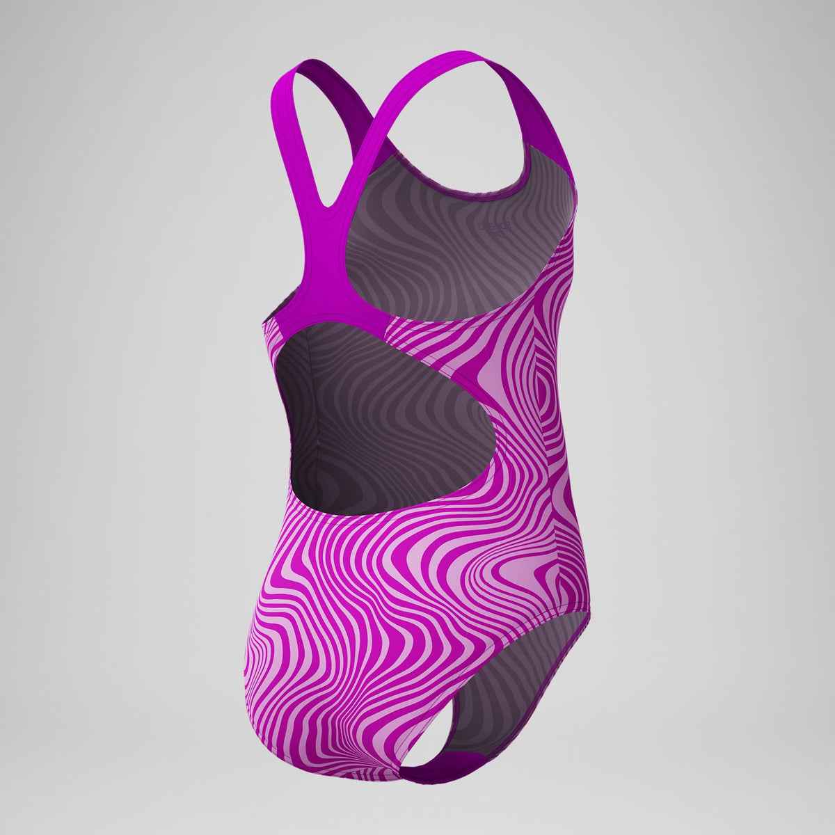 Speedo Girls' Digital Printed Splashback Swimsuit Pink