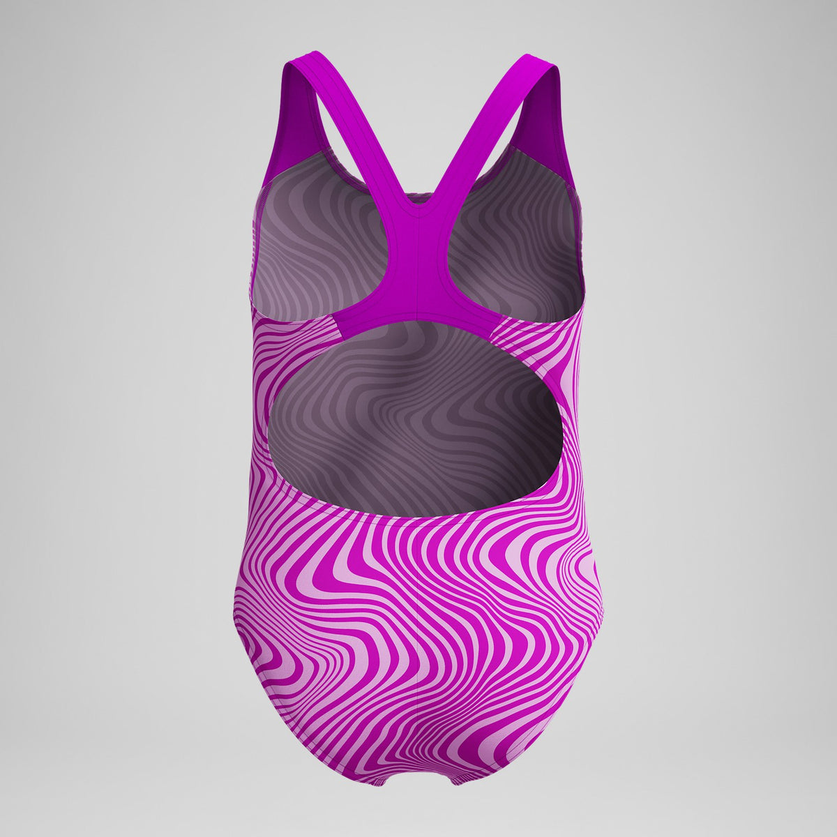 Speedo Girls' Digital Printed Splashback Swimsuit Pink