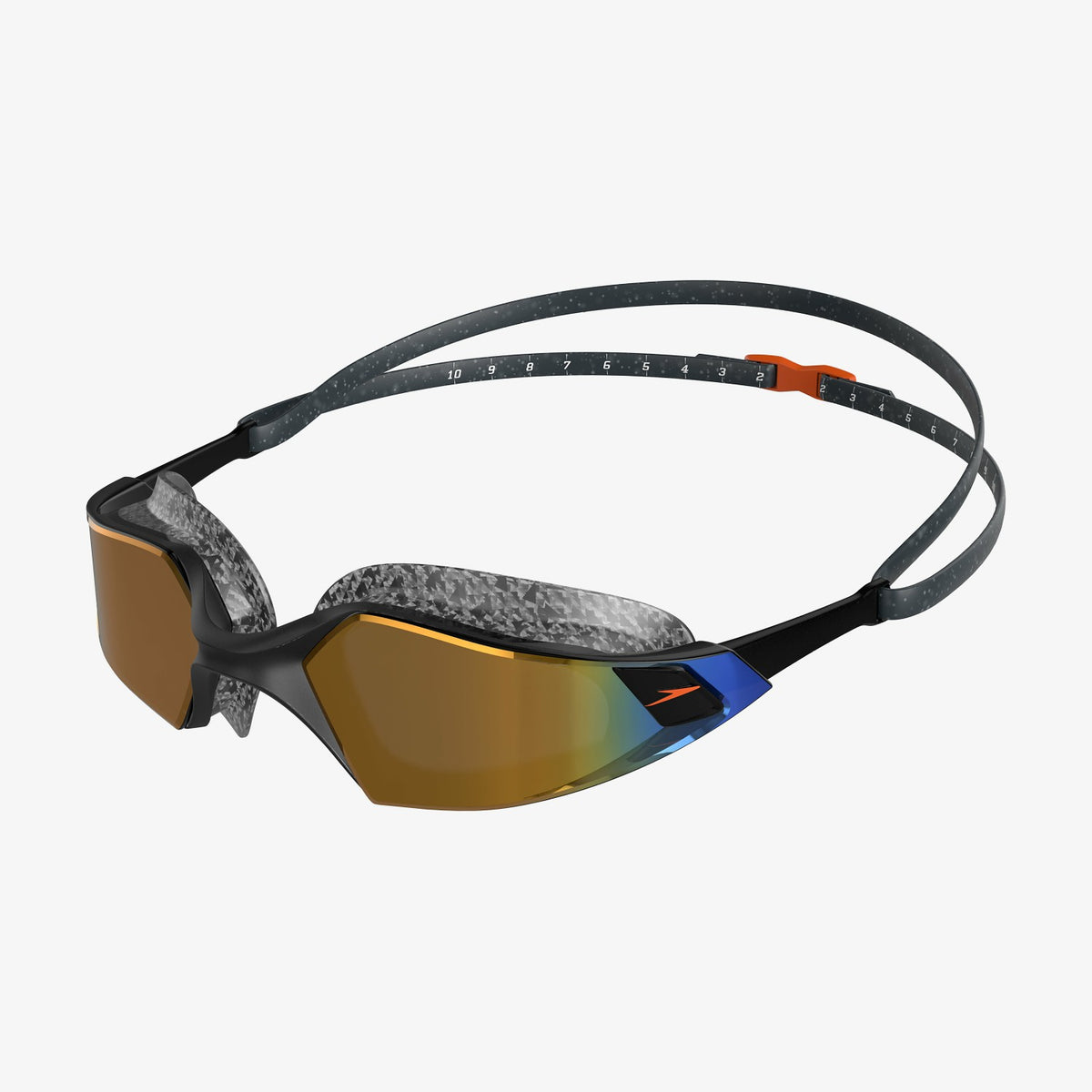Speedo Adult Aquapulse Pro Mirror Goggle Black/Gold