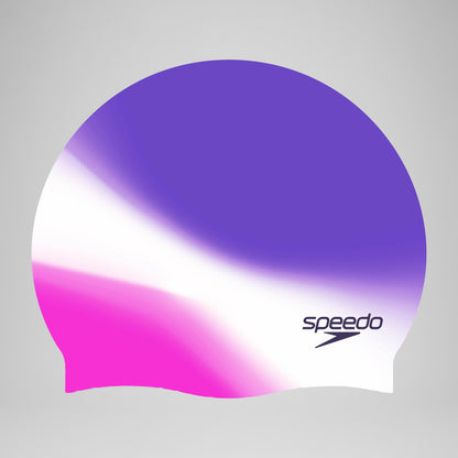 Speedo Adult Multi Colour Silicone Cap Pink/White