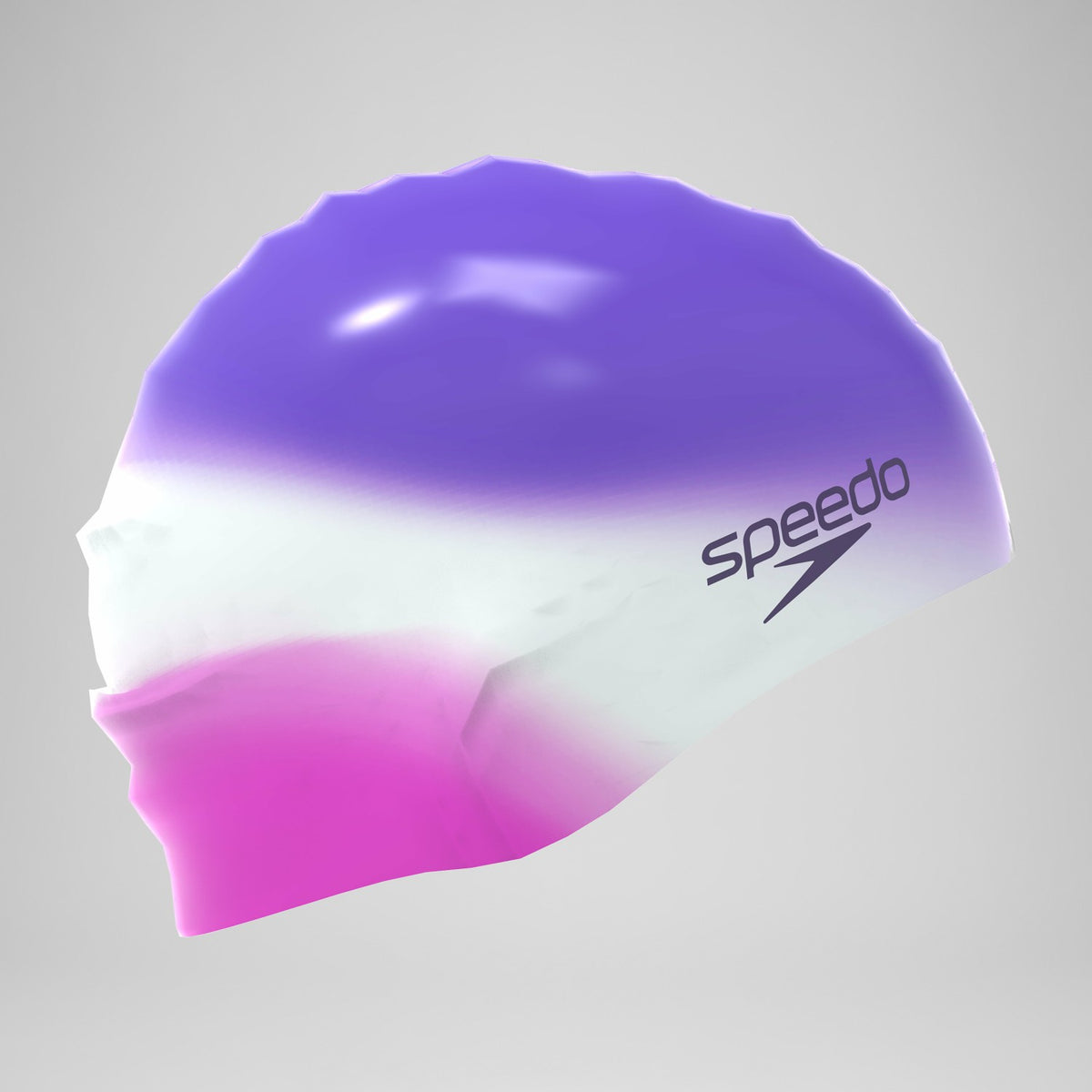 Speedo Adult Multi Colour Silicone Cap Pink/White