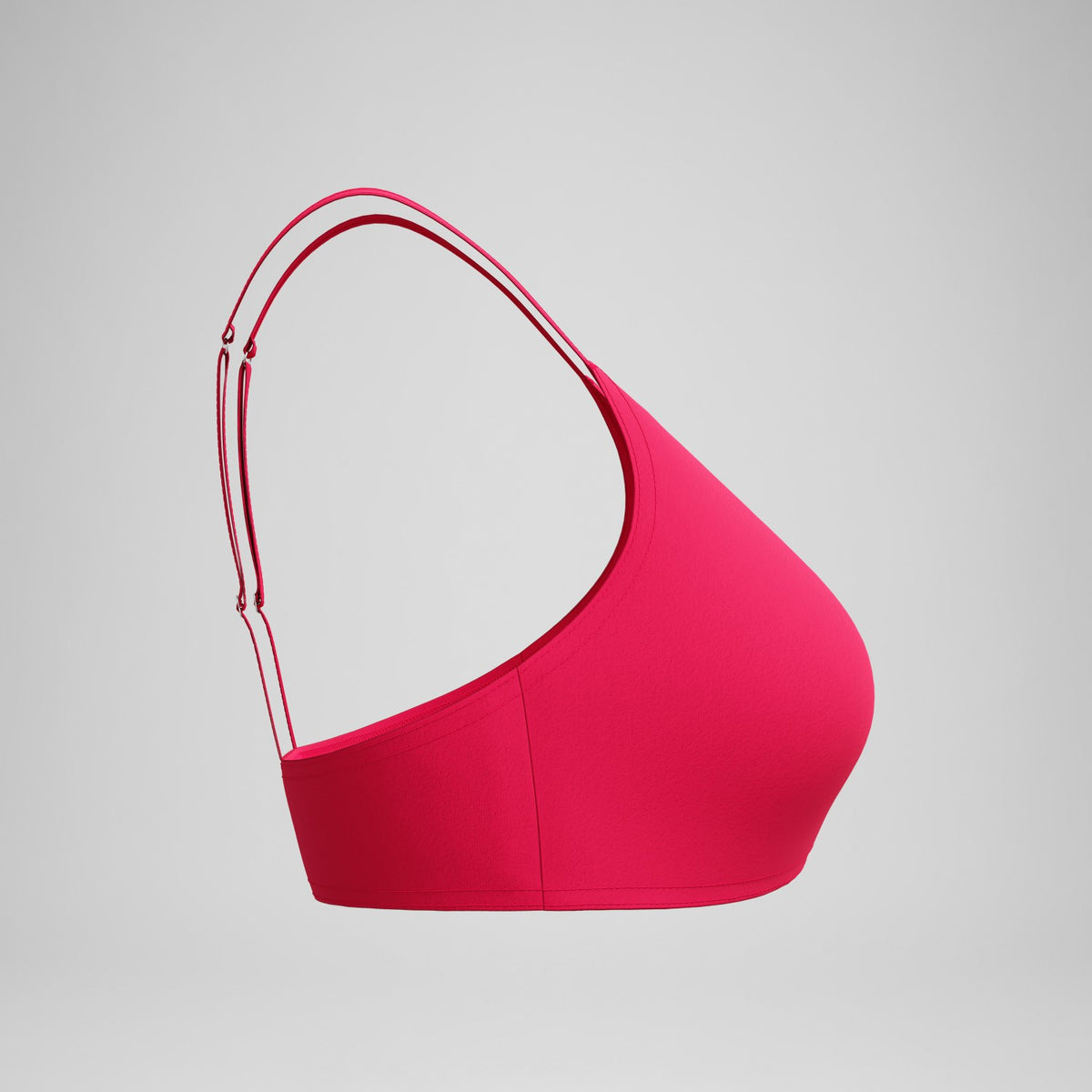 Speedo Solid Triangle Bikini Top Ruby