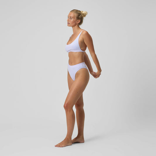 Speedo FLU3NTE Solid Hi Waist Bikini Bottom Lilac