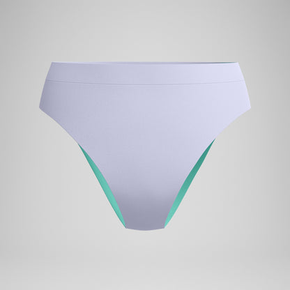 Speedo FLU3NTE Solid Hi Waist Bikini Bottom Lilac