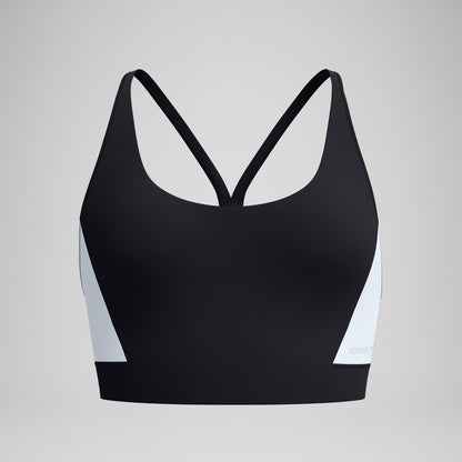 Speedo Colourblock Bikini Top Black/White