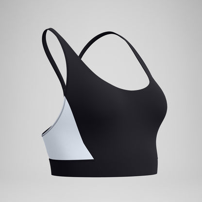 Speedo Colourblock Bikini Top Black/White
