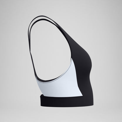 Speedo Colourblock Bikini Top Black/White