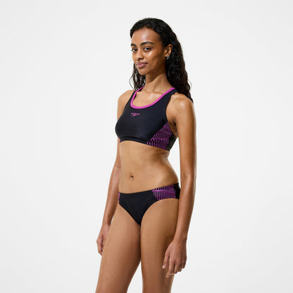 Speedo Racerback Bikini Set Black