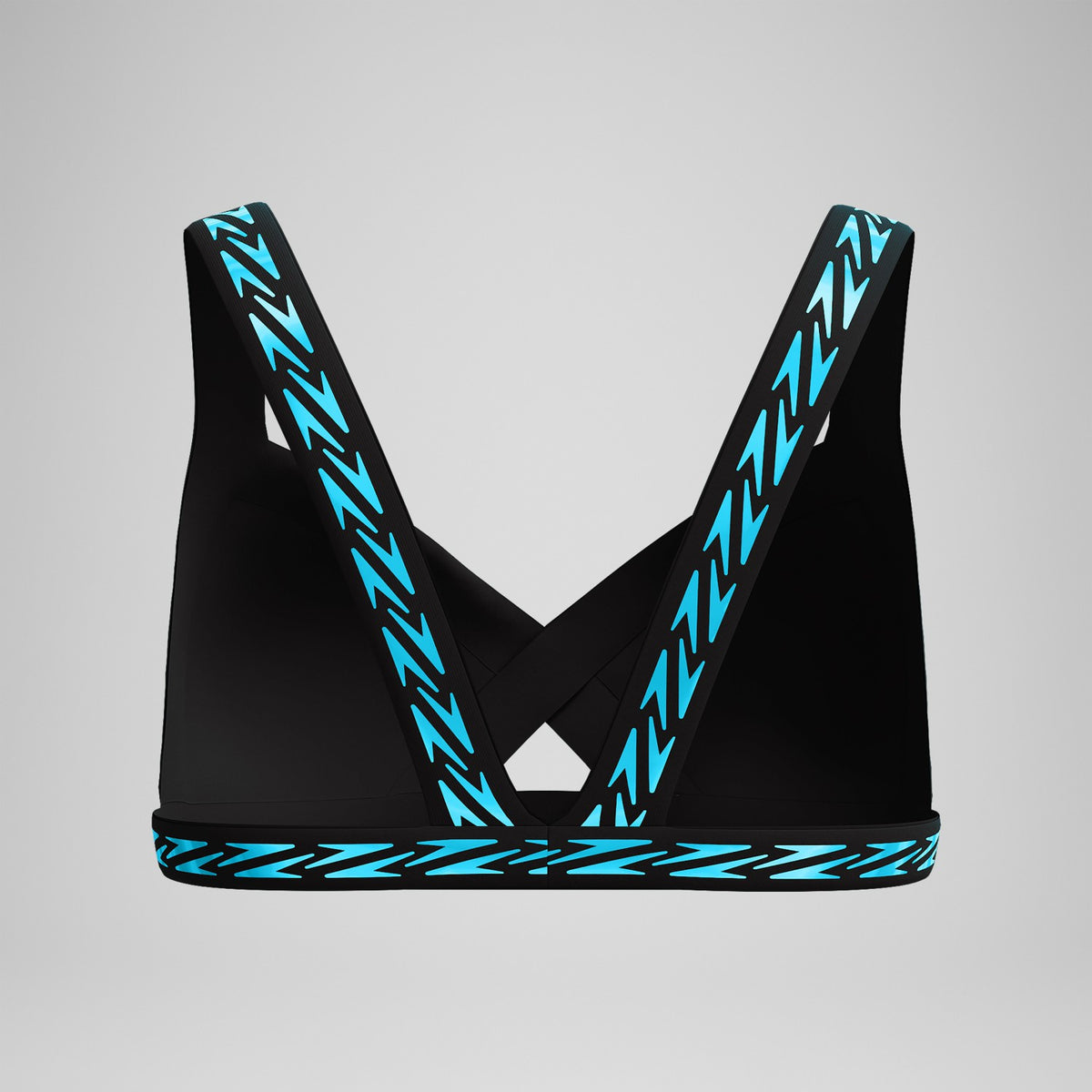 Speedo FLU3NTE Logo Elastic Bikini Top Turquoise