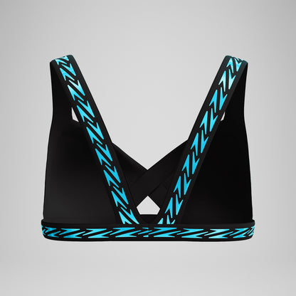 Speedo FLU3NTE Logo Elastic Bikini Top Turquoise