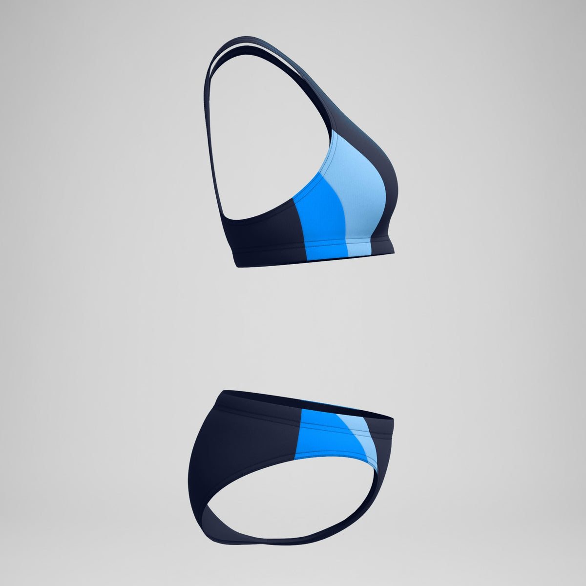 Speedo Colourblock Splice 2.0 Bikini Set Navy/Blue