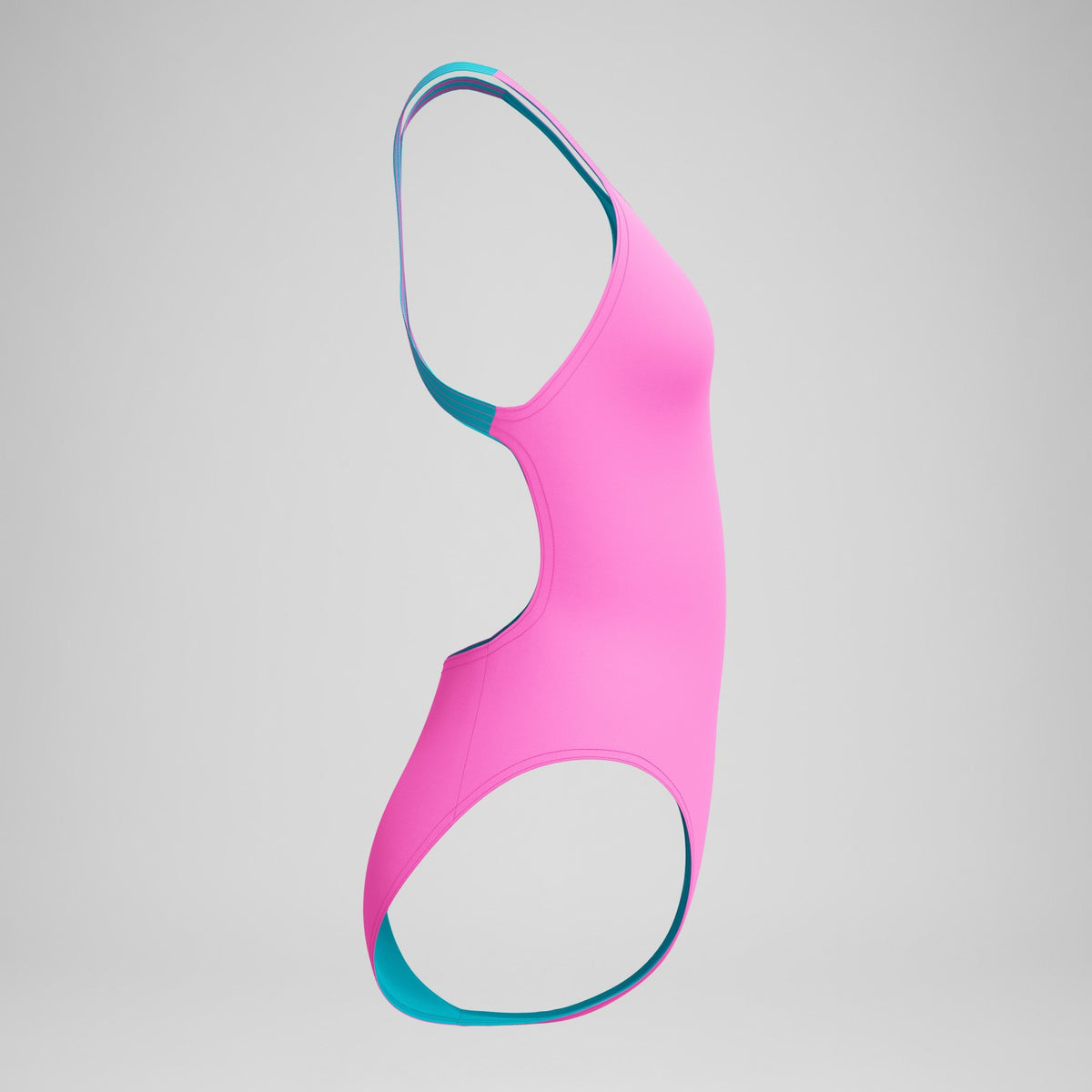 Speedo Club Training Powerback Swimsuit Pink/Blue