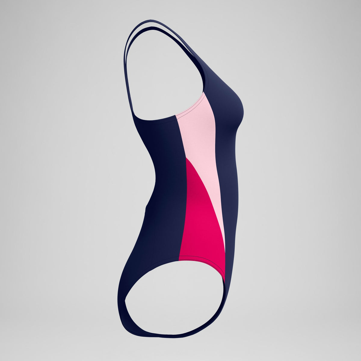 Speedo Colorblock Splice 2.0 One Piece Navy/Pink