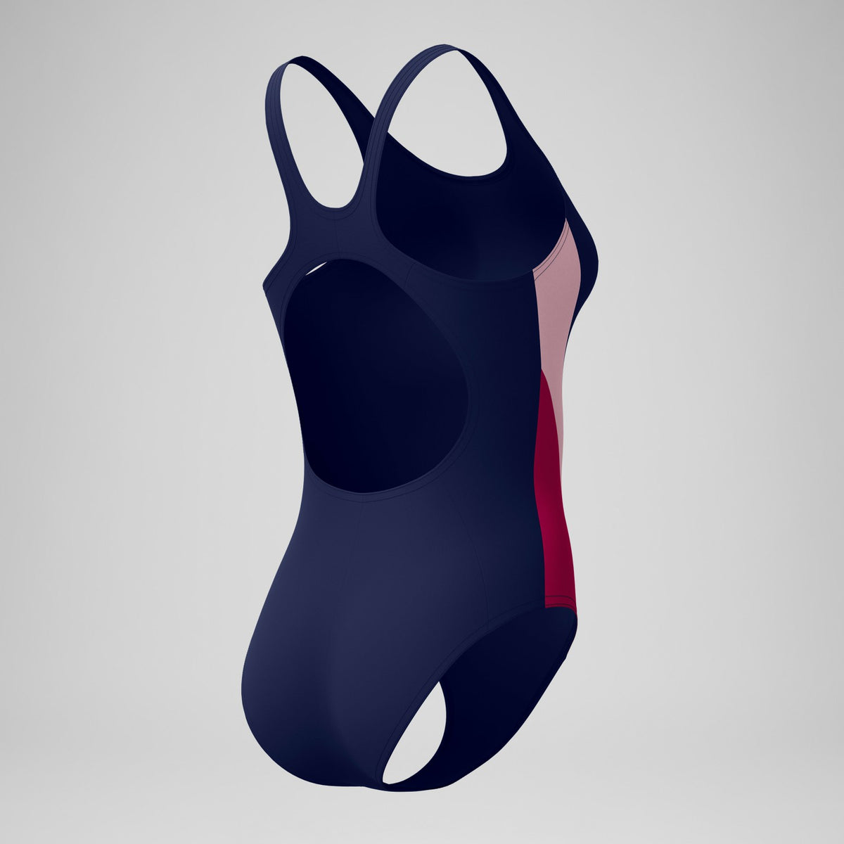 Speedo Colorblock Splice 2.0 One Piece Navy/Pink