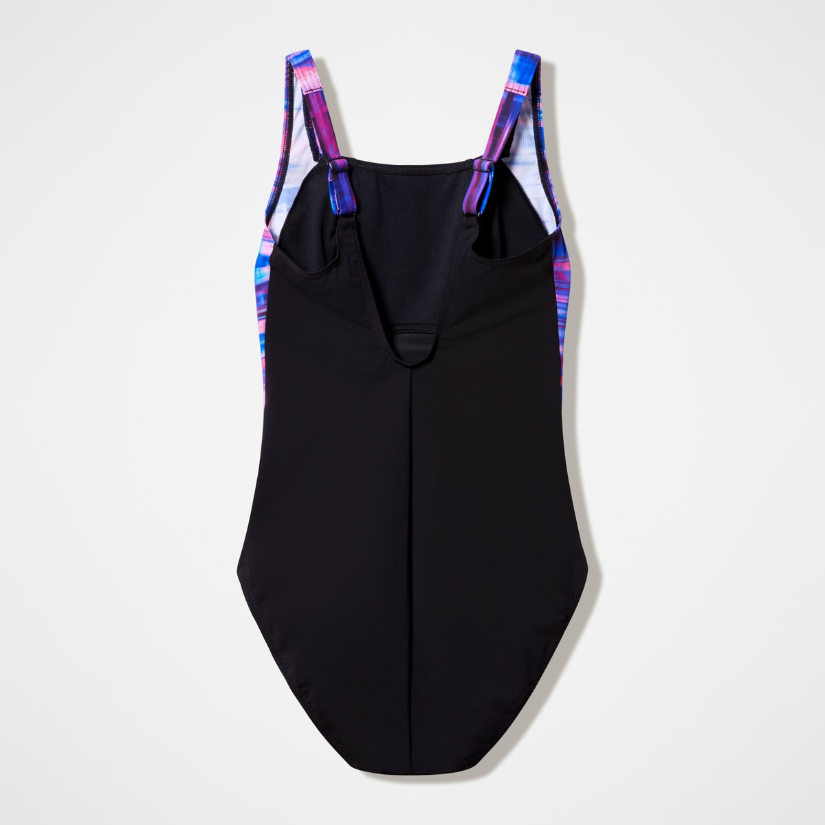 Speedo Luna Lustre Printed Swimsuit Black/Pink