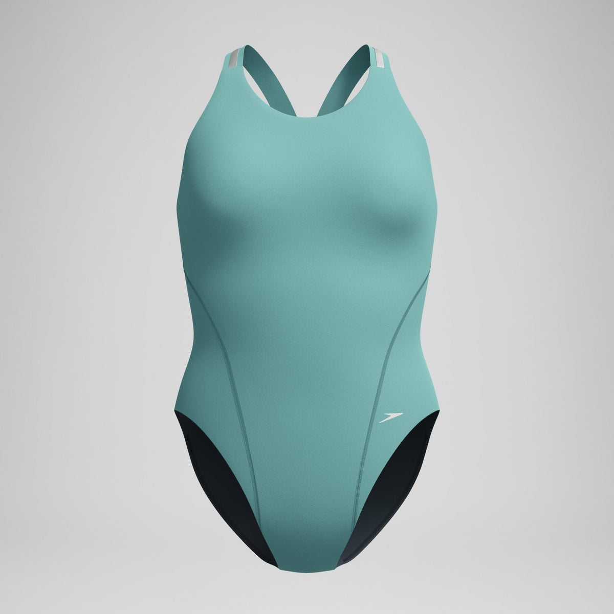 Speedo V Class Performance Back Swimsuit Storm Green