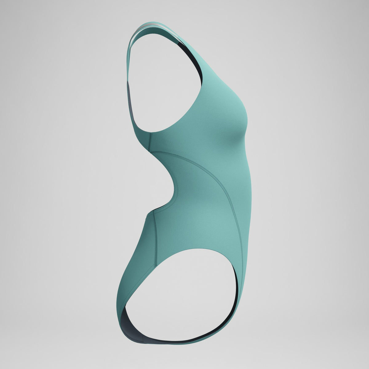 Speedo V Class Performance Back Swimsuit Storm Green