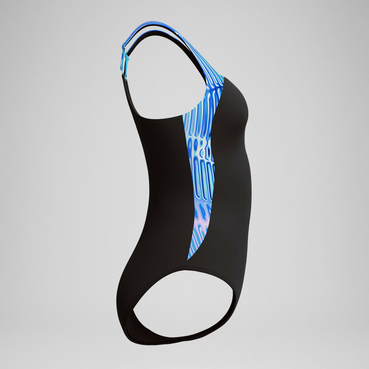 Speedo Shaping Printed LunaLustre Swimsuit Navy/Purple