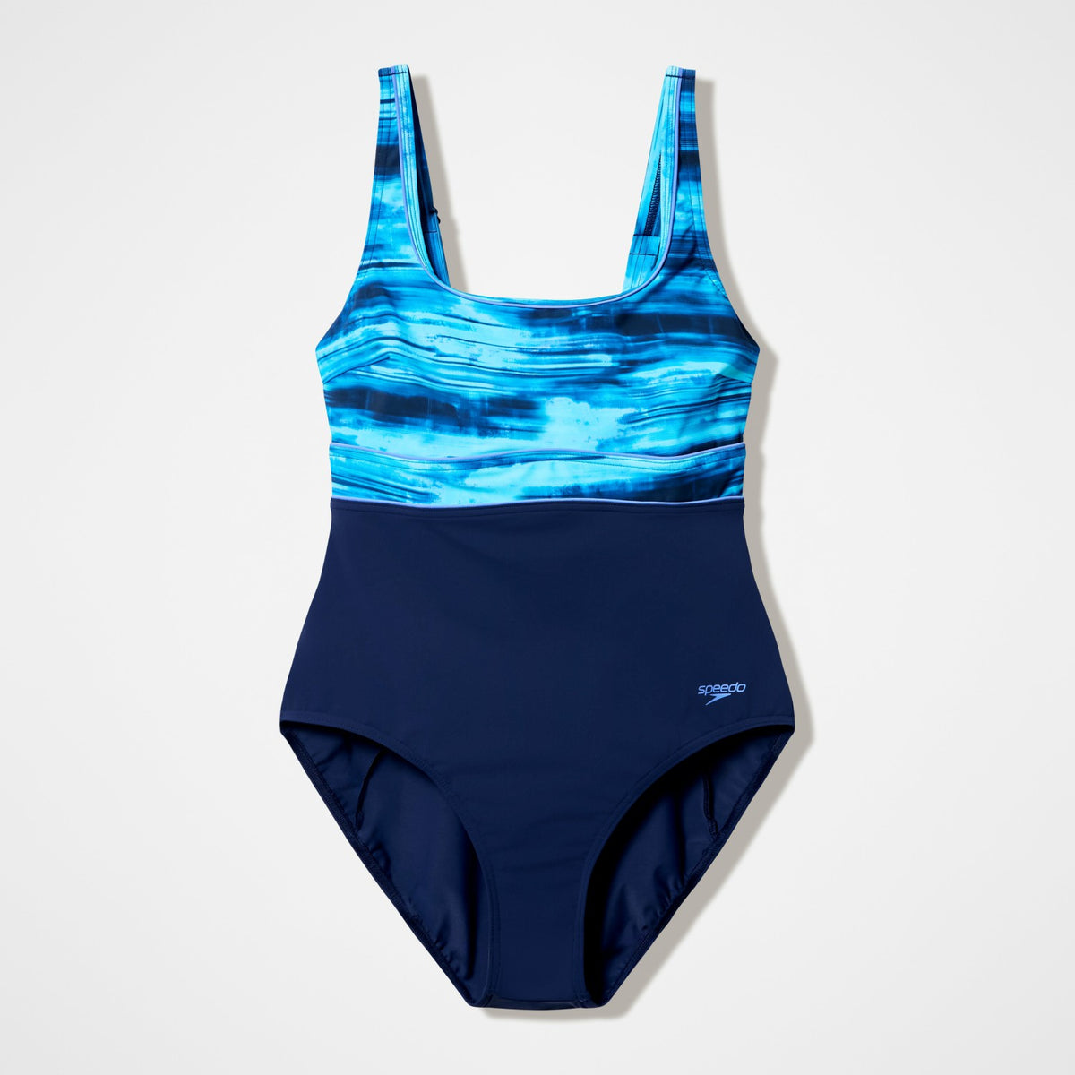 Speedo Contour Eclipse Printed Swimsuit Navy/Blue