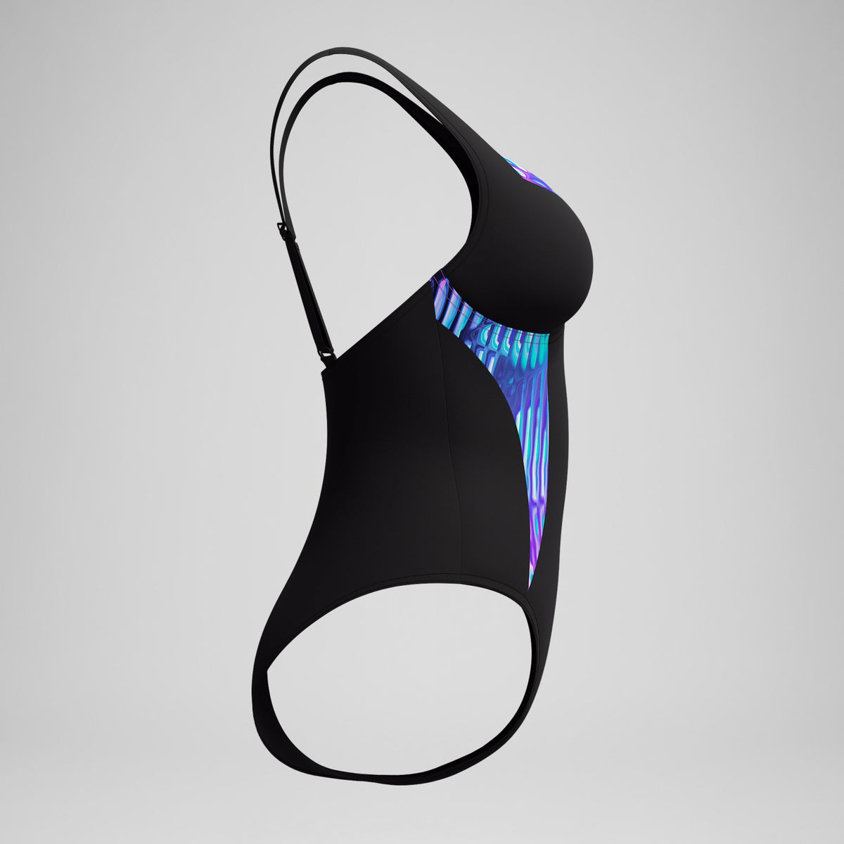 Speedo Shaping Printed LunaElustre Swimsuit Black/Purple