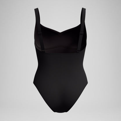 Speedo Shaping Printed LunaElustre Swimsuit Black/Purple