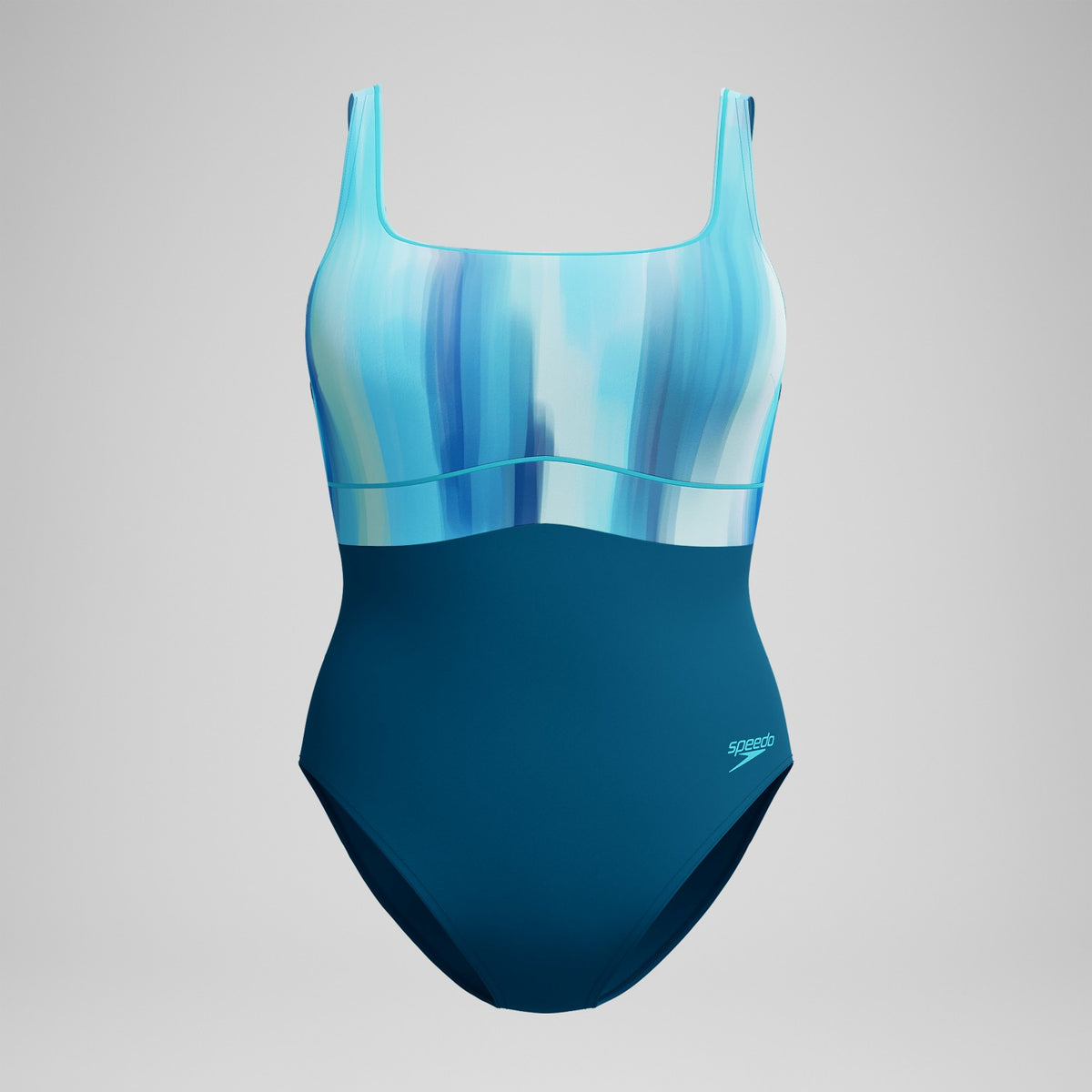 Speedo Shaping Printed Contour Eclipse Swimsuit DarkTeal/Green