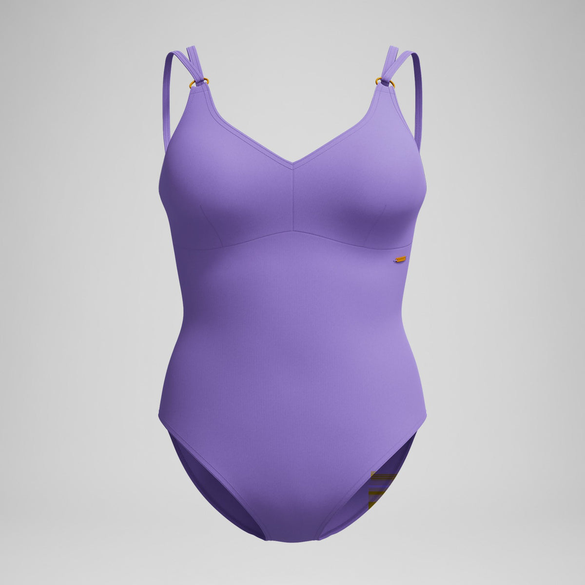 Speedo Shaping Strappy Swimsuit Purple